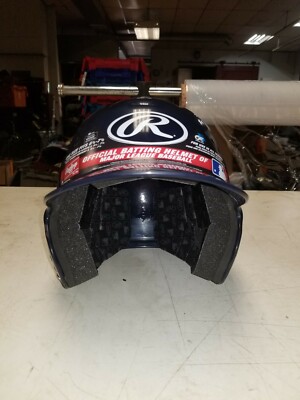 RAWLINGS VELO Navy Blue Baseball Batting Helmet One Size 6 1/2- 7 1/2