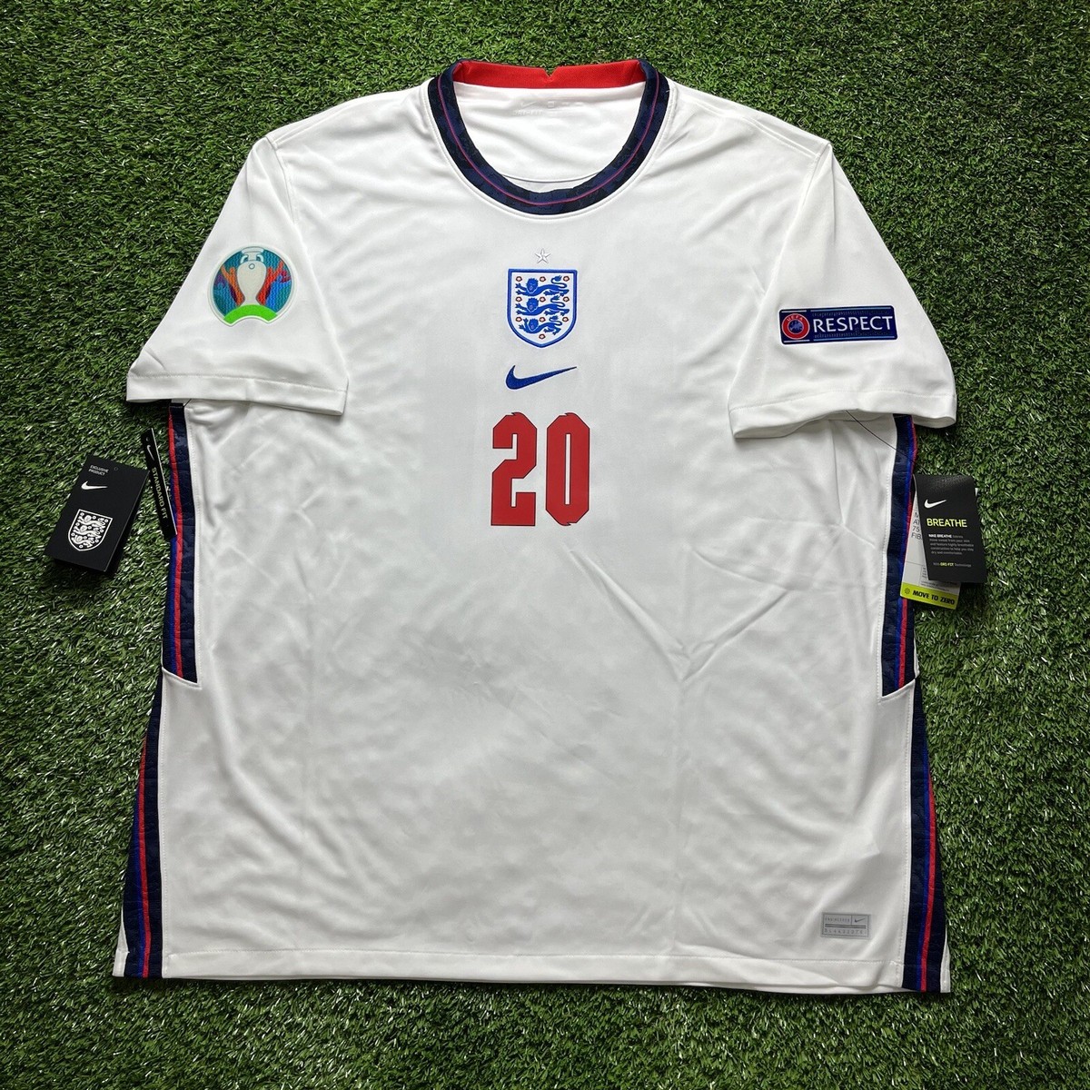 2020 2021 England Phil Foden Home White Jersey Shirt Kit XXL 2020 2021 England Phil Foden Home White Jersey Shirt Kit XXL