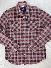Roark Revival Long Sleeve Button Front Flannel Shirt. Men's Size L, GUC!!