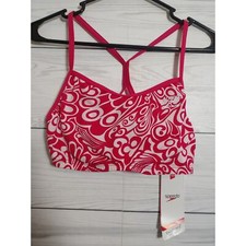 NWT Womens Pink Speedo Endurance Swim Top style 8199025/066 size 10