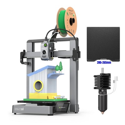 Creality Hi 3D Printer Support Multi-Color 3D Printing 500mm/s with PEI+Nozzle