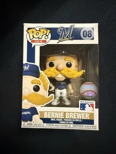 Funko POP! Bernie Brewer MLB Mascot Milwaukee Brewers Mint Condition w/Protector