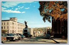 Sherbrooke Quebec King Street West Postcard QC Posted 1965