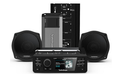 ROCKFORD FOSGATE FOR HARLEY 98-13 STAGE 2 TOURING AUDIO KIT HD9813SG-PMX-STG2