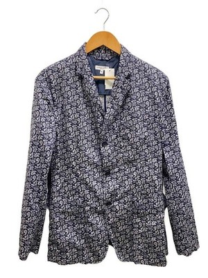 Engineered Garments Baker Jacke Baumwolle Paisley Taillierte M Marineblau