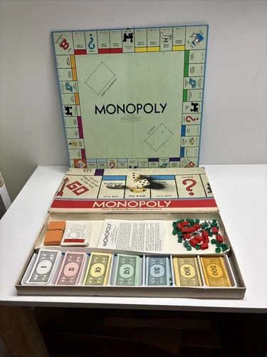 VINTAGE 1975 NO.9 MONOPOLY BOARD GAME Parker Brothers Complete!