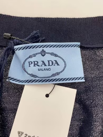 PRADA/24/Virgin wool V-neck long-sleeve cardigan/Lightweight/Size 40/Wool/DNA00S thumbnail 3