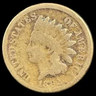 1862 Indian Head Cent - Antique United States of America 1c Penny Coin