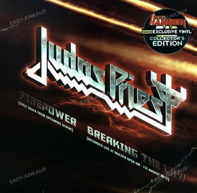 Judas Priest - Firepower / Breaking The Law 7'' (VG+/VG) .