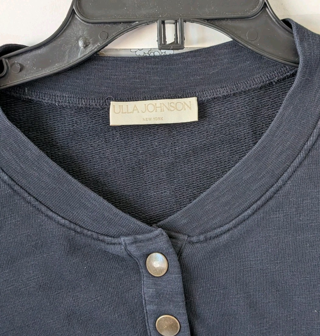 Ulla Johnson Asher Midnight Pullover Sweatshirt Q… - image 5