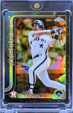 Jeff Bagwell - 2025 Topps Chrome Gilded - ElectroBlack /5 - Astros HOF