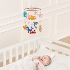 Ocean nursery baby crib mobile Neutral nursery mobile Nautical Baby shower gift