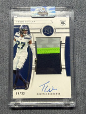 TARIQ WOOLEN 2022 Panini National Treasures AUTO ROOKIE PATCH (RC) #/99 Seahawks