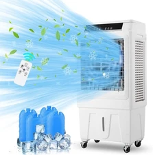 3500 CFM Evaporative Air Cooler 10.3 Gallon Swamp Cooler with Remote Control