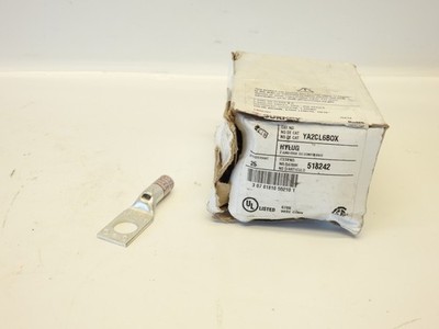 Lot Of 25 Burndy 518242 YA2CL6BOX Compression Terminal, 2 AWG CU