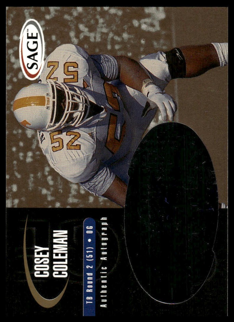 Cosey Coleman SA-GE Autographs #A9 Gold