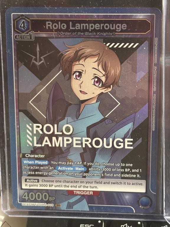 Rolo Lamperouge CGH-2-016 Super Rare Union Arena English NM