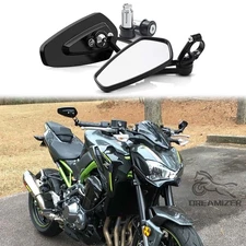 7/8'' Motorcycle Handlebar Side Mirrors For Kawasaki Z650 Z750 Z800 Z900 Z1000