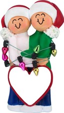 Couple's First Christmas Personalized Christmas Tree Ornament