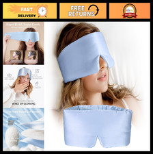 22 Momme Mulberry Silk Sleep Mask - Total Blackout Eye Mask for Travel  Side Sl