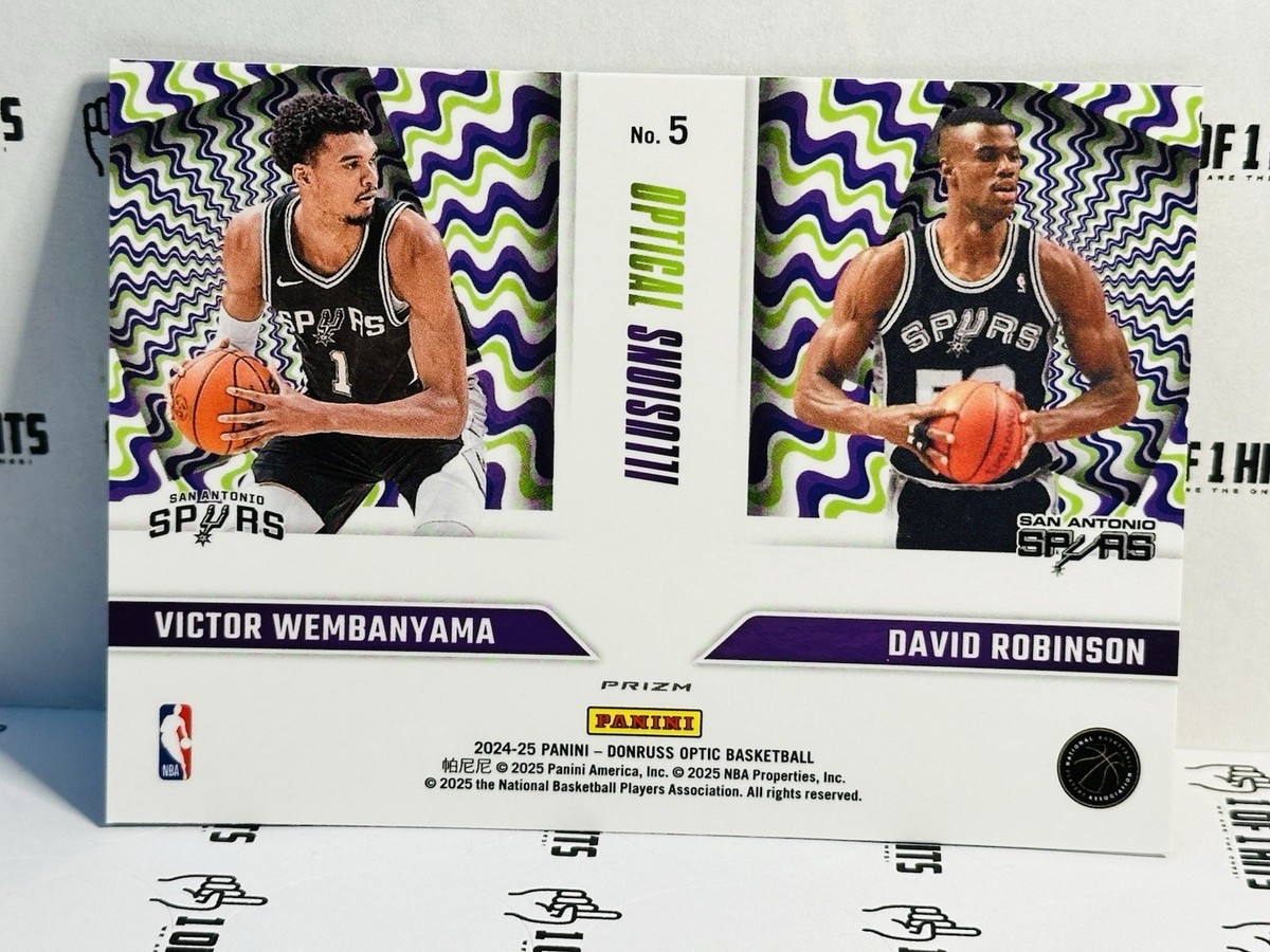2024-25 Panini Optic Victor Wembanyama David Robinson Optical
