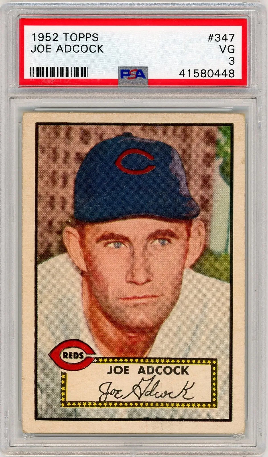 1952 Topps Joe Adcock #347 PSA 3