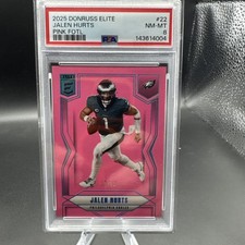2025 PANINI DONRUSS ELITE JALEN HURTS PINK FOTL #22 13/13!!! EAGLES!! Champ!!