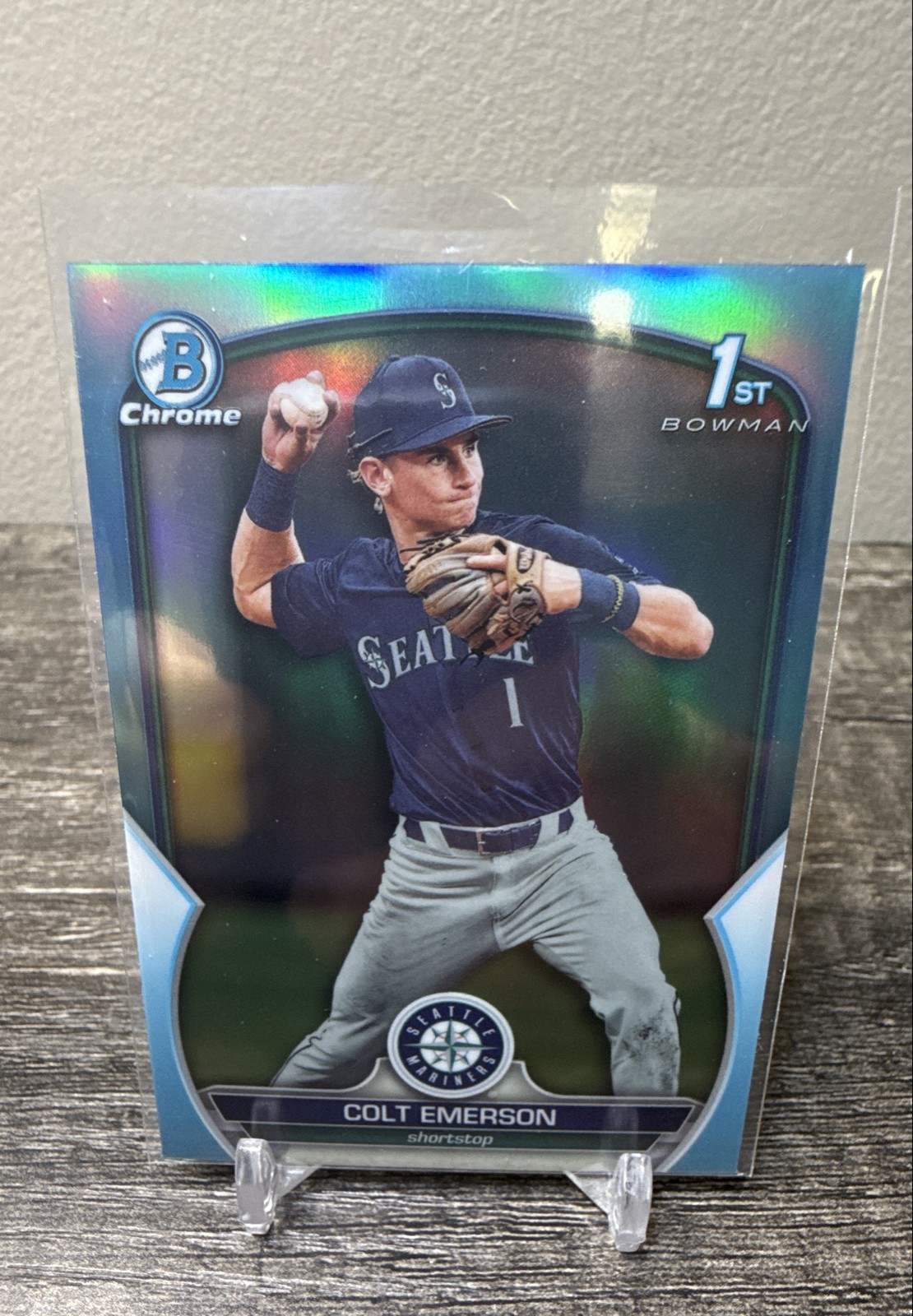 2023 Bowman Draft Colt Emerson 1st Sky Blue Chrome Refractor #BDC-42