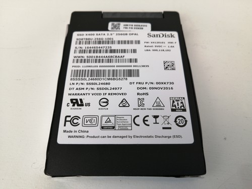 SanDisk SD8TB8U-256G-1001 2,5" 256GB Desktop Laptop SSD SATA X400