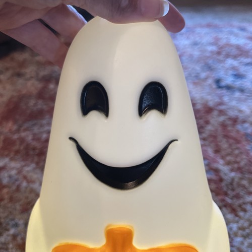 NEW Viral DG TikTok HALLOWEEN Blow Mold Ghost Holding Pumpkin LED Decor 12.5" - Picture 15 of 17
