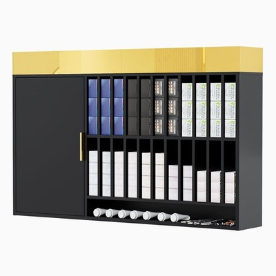 Professional Hair Color Organizer Rack, Wall Mounted Salon Storage Cabinet