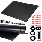 EPDM Gummiplatte Gummimatte Gummiunterlage Schwarz Stärke 1mm-6mm Zuschnitt