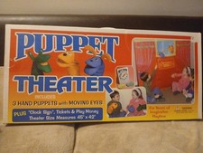 Puppet Theater Vision Toys Vintage 3 Hand Puppets 42.5"