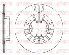 2x REMSA Bremsscheibe 61109.10 für JUSTY KAD 240mm 1 1200 KA7 4WD KA8