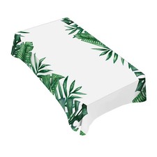 Palm Tree Leaves Tablecloth 52x70 In Rectangular Summer Tropical Green PC