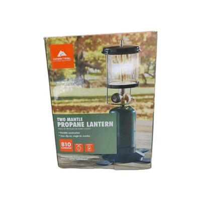 New Ozark Trail 2 Mantle Propane Lantern Black (Propane Cylinder not included)