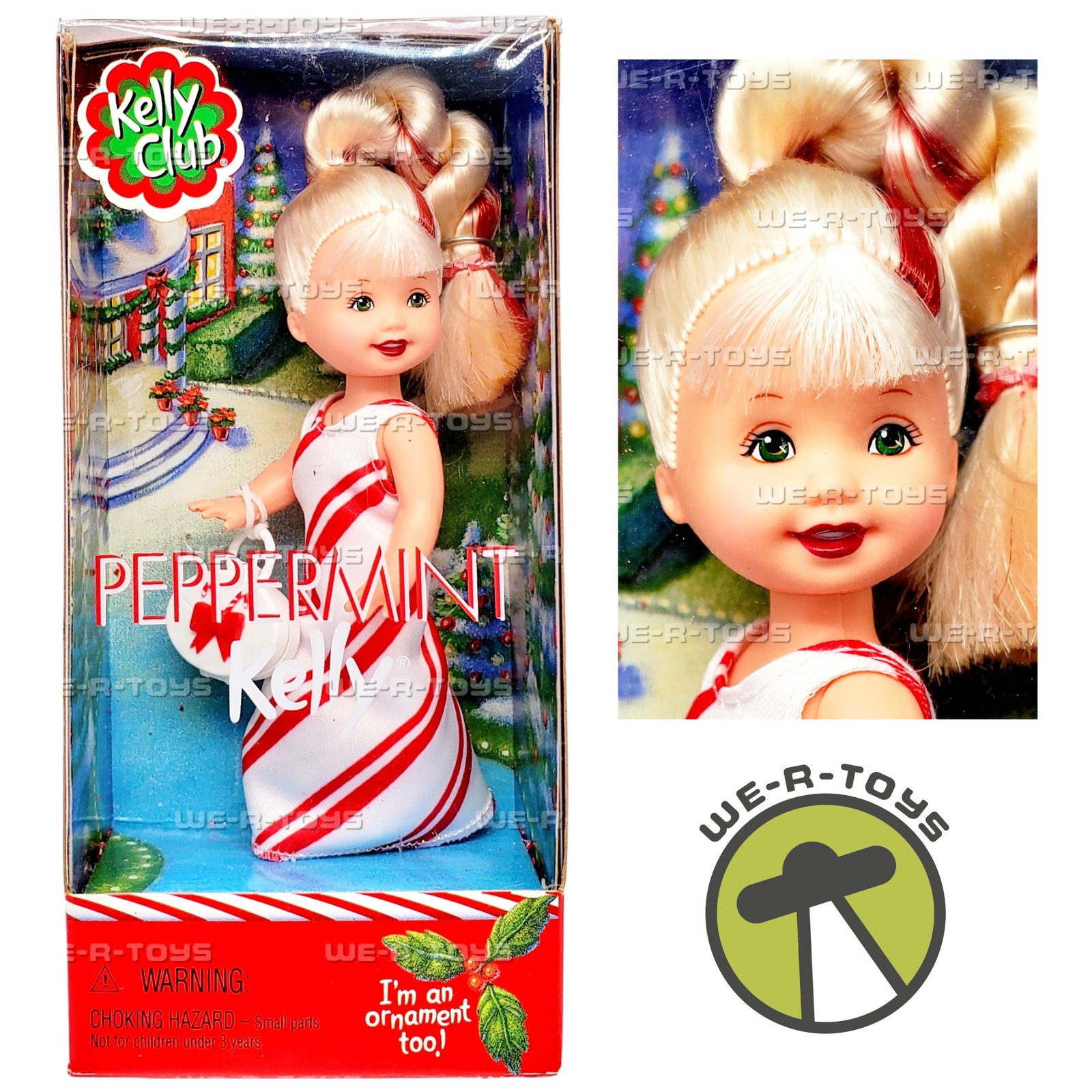 Barbie Kelly Club Peppermint KELLY Doll I'm an Ornament Too 2001 Mattel 55643
