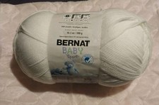 Bernat Baby Sport Yarn White, 10.5 oz 1077 Yds Light 3 Acrylic Knitting Crochet