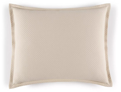 Sferra Rombo 4340 100% Cotton ONE CONTINENTAL Pillowsham (SAND)-Made in Portugal