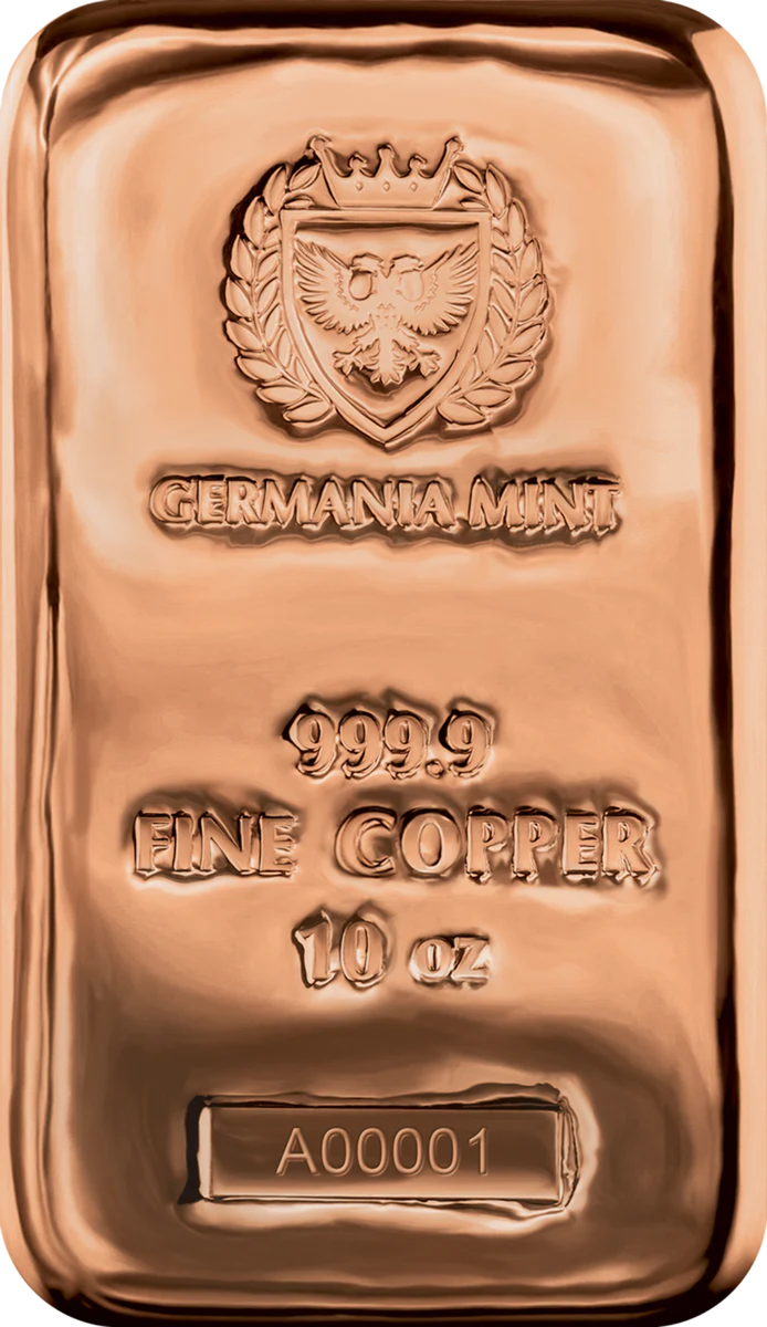 Germania Mint 10 oz 999.9 Fine Copper Cast Bar | eBay