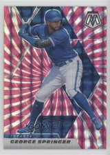 2021 Panini Mosaic FOTL Pink Swirl Prizm 1/10 George Springer #142 12h1