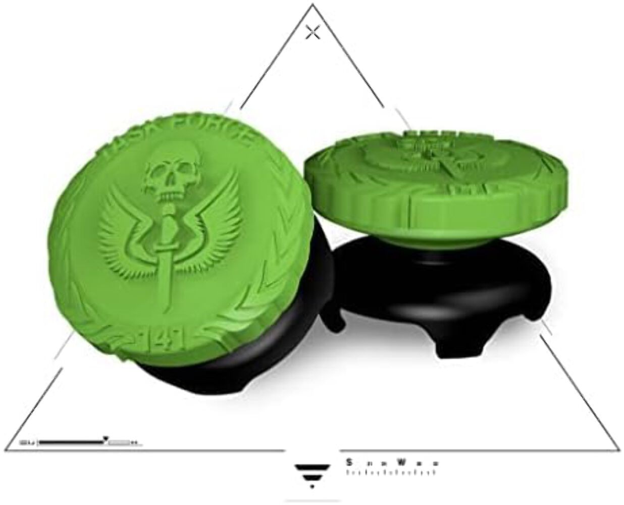 KontrolFreek Call of Duty® MWII Performance Thumbsticks – PS5 & PS4 (Green, High