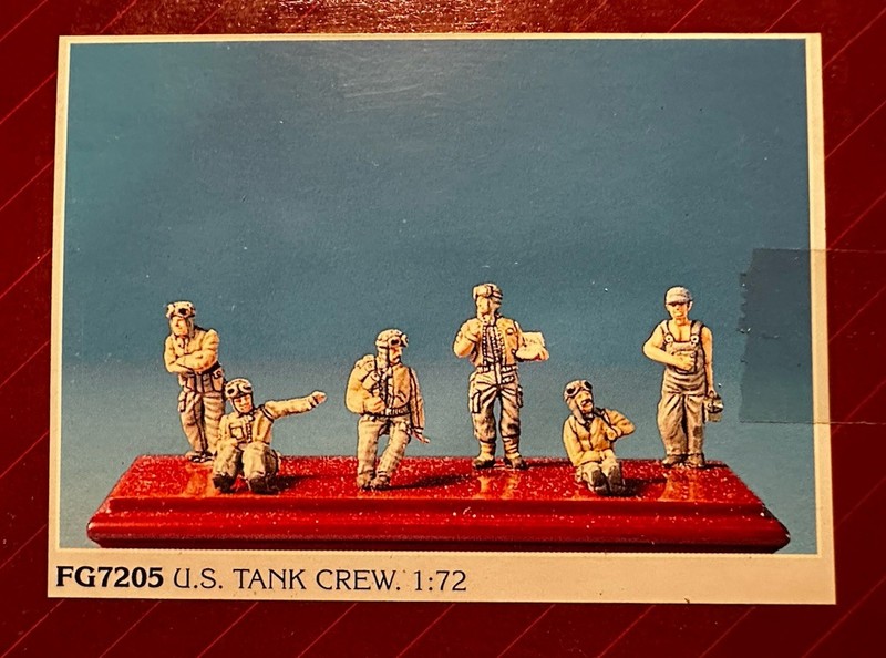 Alemany WWII U.S. Tank Crew Figures 1/72 Metal Highly Detailed