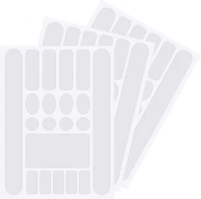 3 Pieces Bike Frame Protection Tape Chain Protective Decal Adhesive White 