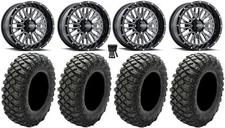ITP Momentum 15" Wheels Milled 33" Crawler XG Tires Polaris RZR Turbo S / RS1