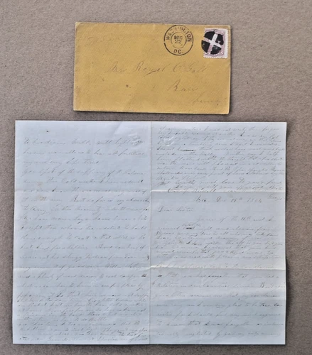 Civil War Soldier Letter 1864 VA: "The Rebellion is on its last legs" w/envelope