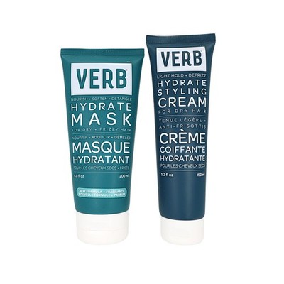 Hydrate Hair Mask + Styling Cream Duo - 6.8 fl oz (mask) 5.3 fl oz (cream)