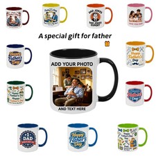 Father's Day Custom Name Picture Mug Practical Present Gift For Papa Dad