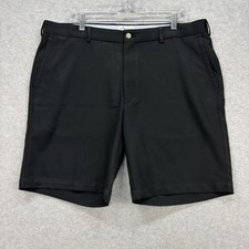 Peter Millar Shorts Men 38 Black Salem Crown Sport Golf Performance Classic 9"