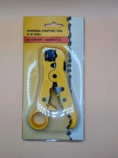 All in One Coax Cable Wire Stripper Tool- RG59 RG6 RG7 RG11 CAT Network Cable